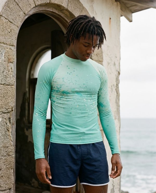 Men's Jelly Mint Riptide Rash Guard