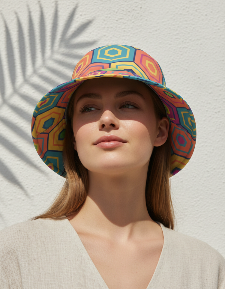 Oceanic Harmony Aoi Bucket Hat