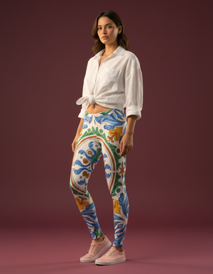 Sicilian Maiolica Women's Leggings women's leggings