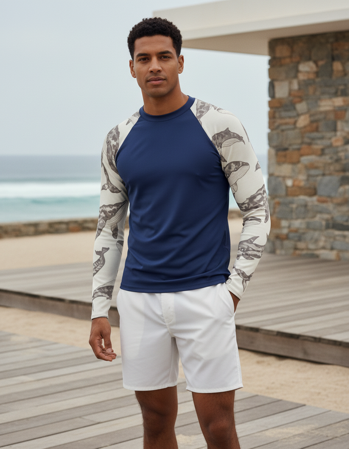 Rashguard — Men's White Onyx Breeze