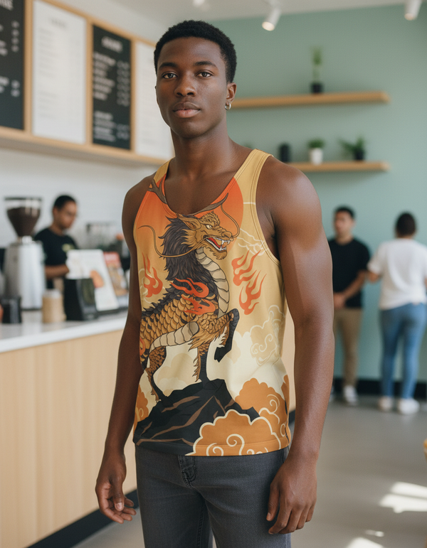 Kirin Rising men's tank tops