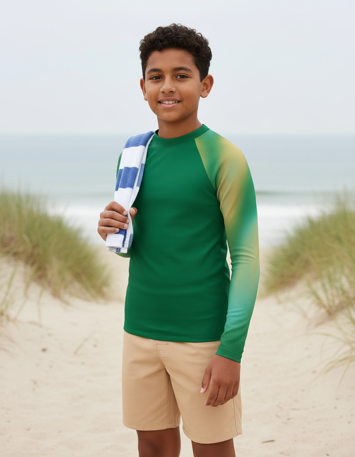 Rashguard — Youth Runway Emerald Chroma