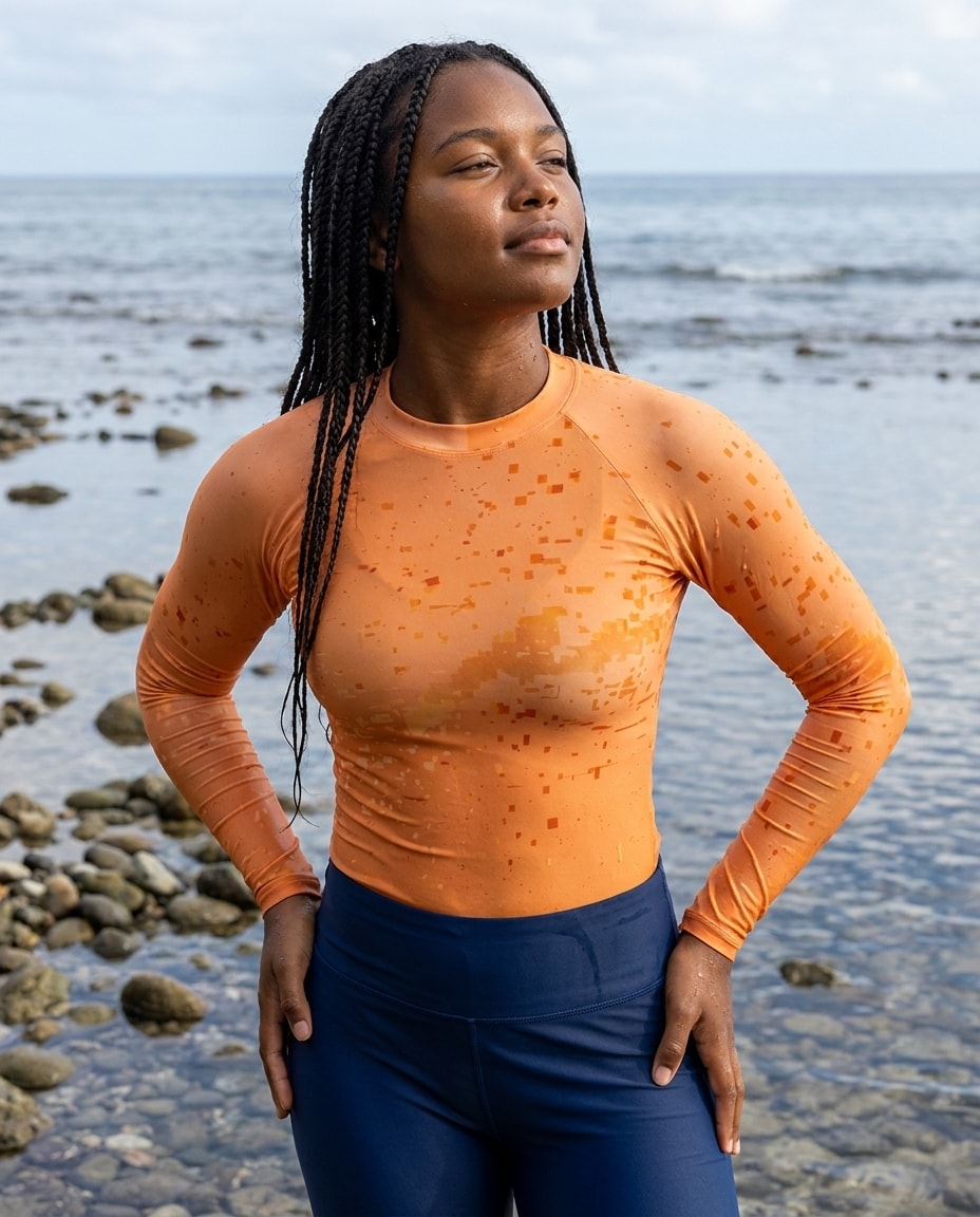 Long Sleeve in Muskmelon Zest