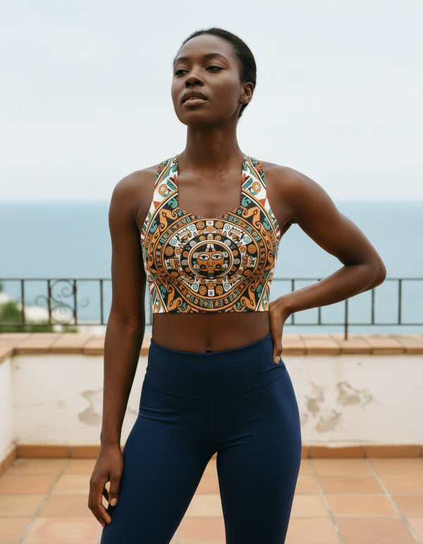Aztec Collection longline sports bras