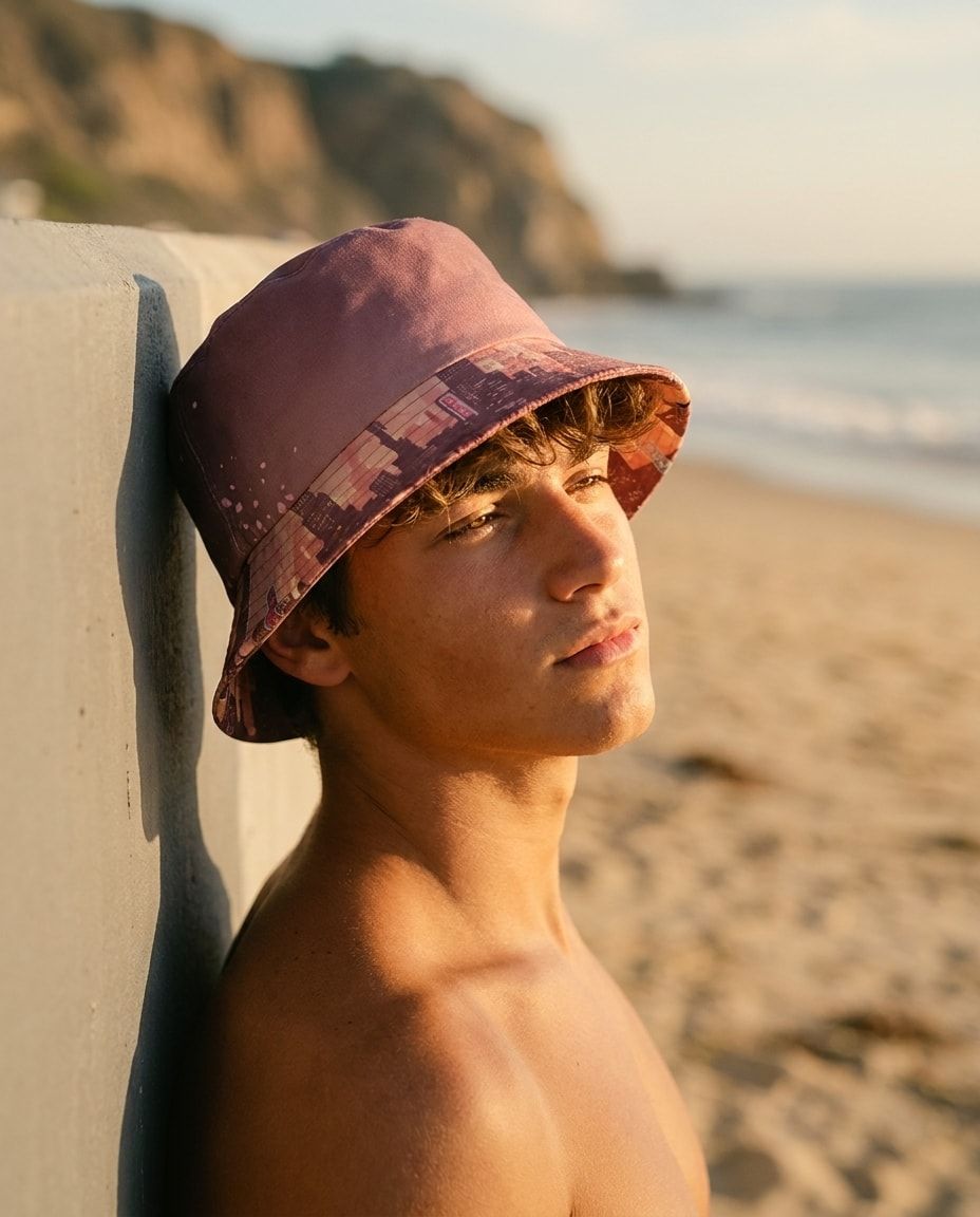 Dusty Rose Kairo bucket hats — view 1 of 2