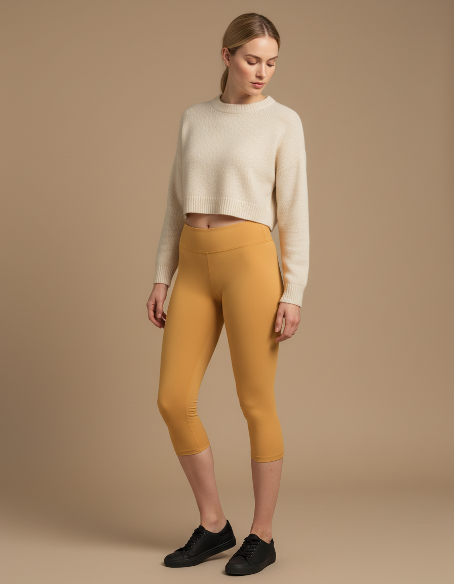 Capri Leggings in Golden Hour