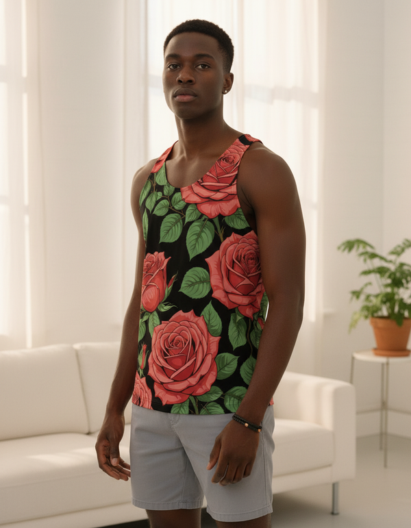 Rose Collection men's tank tops