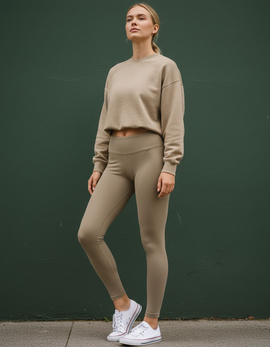 Full-Length Leggings in Mushroom