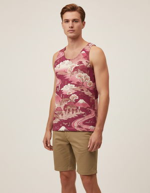 Hot Pink Shinkai Tank Top Men's Tank Top — Dripper