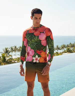 Paradise Rash Guard Men's Rashguard — Dripper