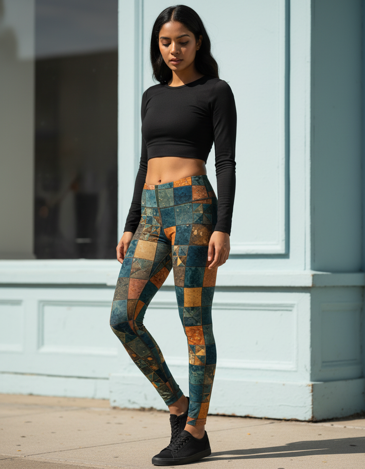 Women's Mosaic Tile Leggings
