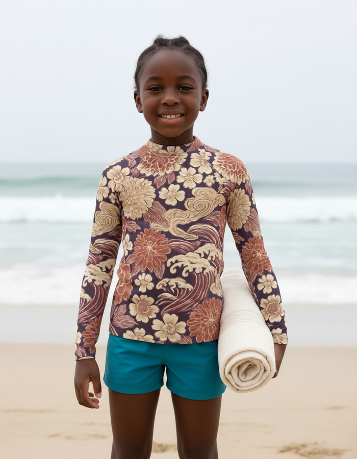 Rashguard — Kids Dusty Rose Edo