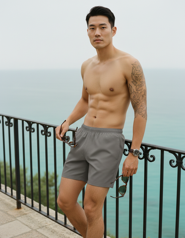 Men's Swim Trunks in Gray