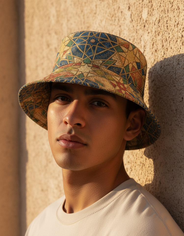 Geometric Mosaic Albaicín Bucket Hat