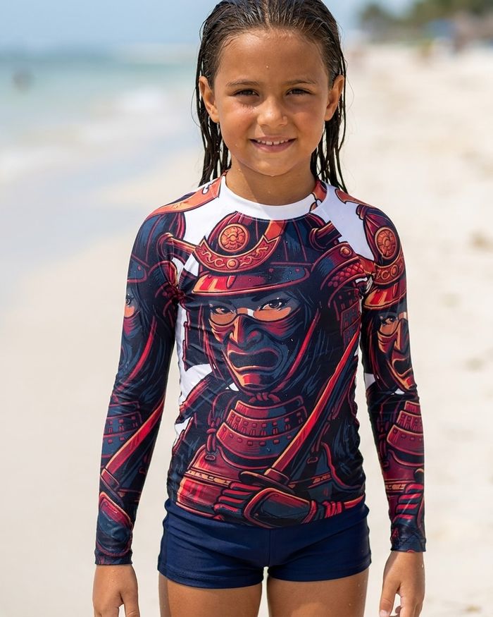 Rashguard — Girls Onna-Bugeisha (White)