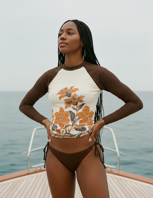 Women's Amber Haze Aurelia women's short-sleeve rashguards