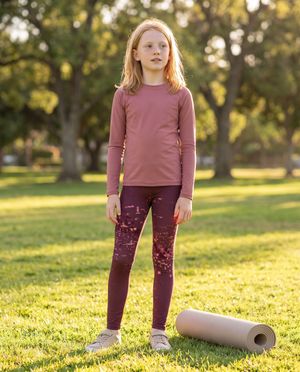 Amaranth Ember girls youth leggings