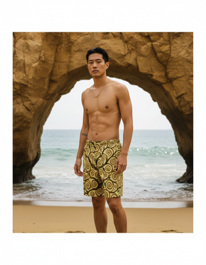 Runway Chartreuse Elysium men's swim trunks