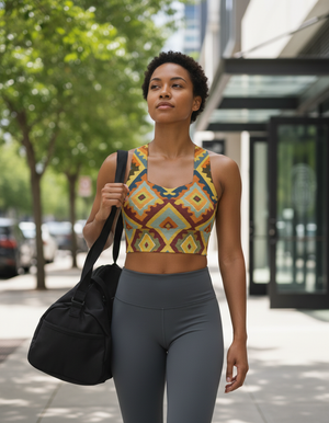 Tapestry Longline Sports Bra bikini — Dripper