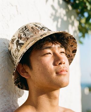 Unisex Angora Cosmos Bucket Hat bikini — Lolekai