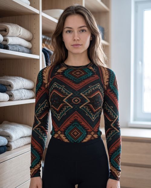 Coffee Bean Woven Base Layer Women's Rashguard — Lolekai