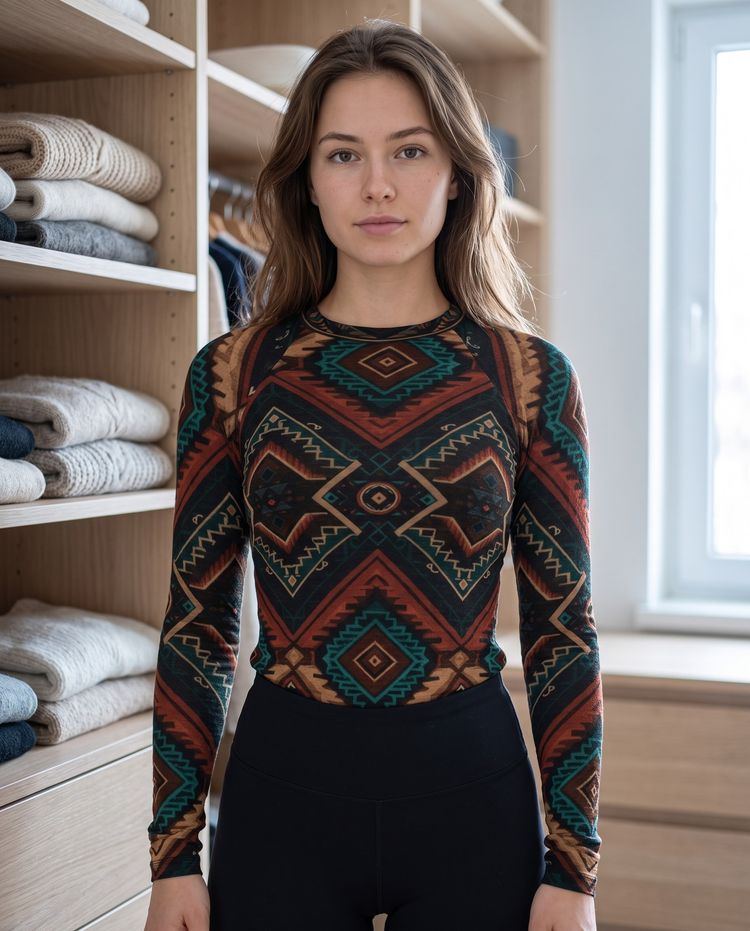 Coffee Bean Woven Base Layer Top base layers
