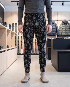 Graphite Lozenge men's base layer bottoms