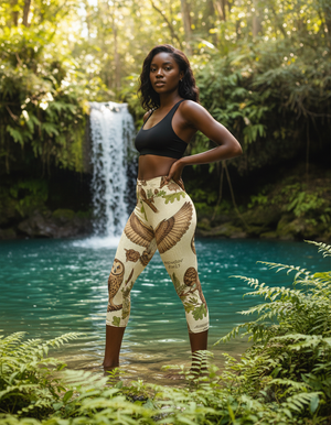 Whisper Leggings Capri Yoga Leggings — Dripper