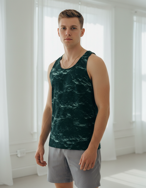 Turquoise Eclipse Tank Top