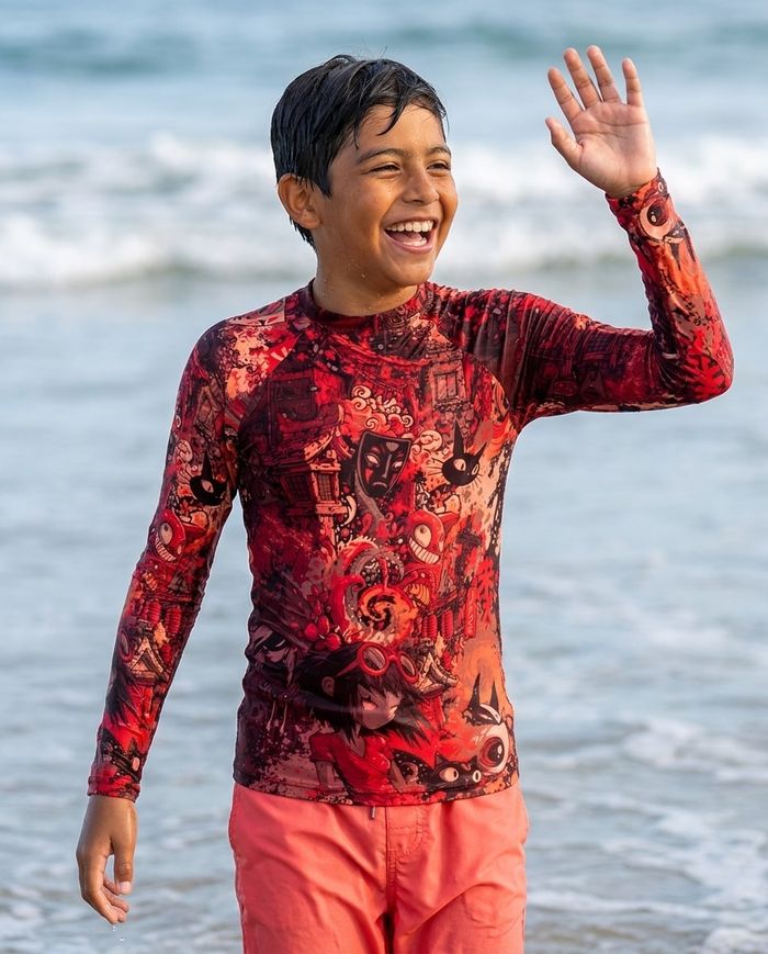 Rashguard — Boys Lava Falls Bakeneko