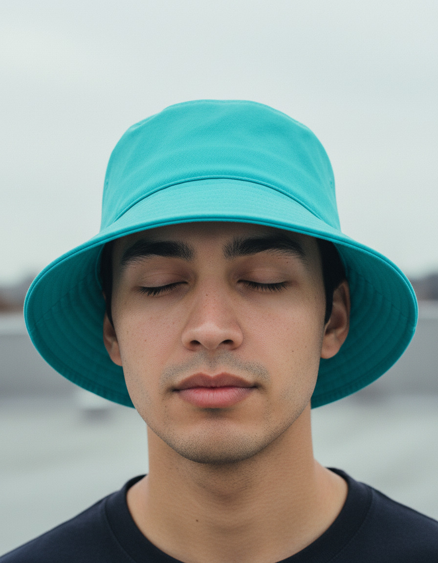 Bucket hat in Caribbean Blue