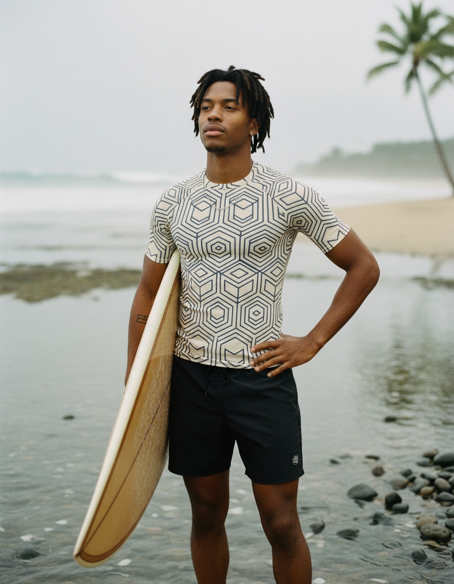 Haruka Rash Guard Men's Rashguard — Lolekai