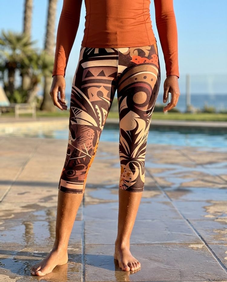 Mana Lehua swim & gym leggings