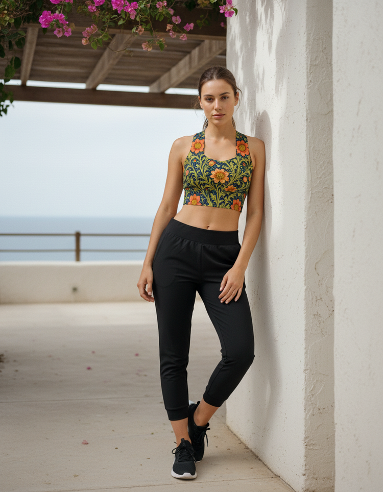 Serene Motion Acanthus Longline Sports Bra