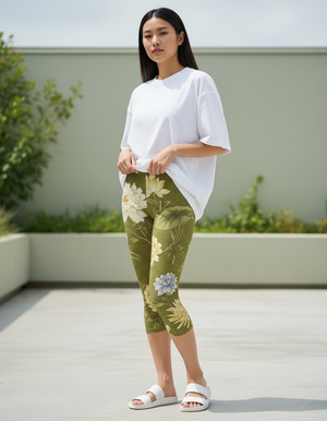 Runway Chartreuse Jingdezhen leggings