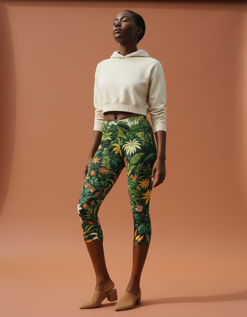 Canopy Leggings Capri Leggings — Dripper