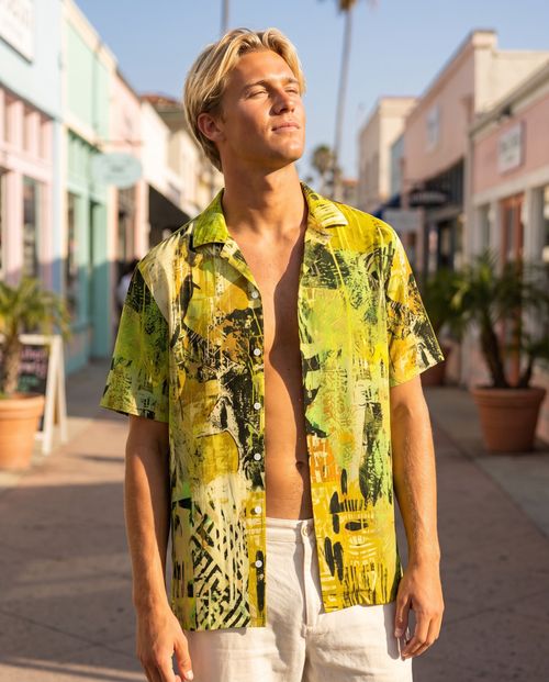 Lime Cipher Hawaiian Shirt