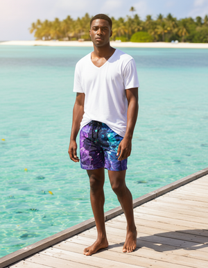 Crystallize men's swim trunks