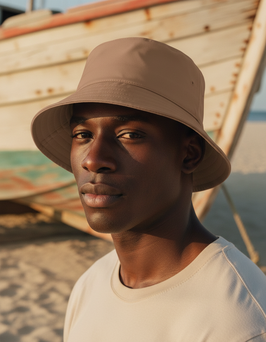 Bucket hat in Mocha