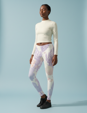 Burnished Lilac Reef full-length leggings