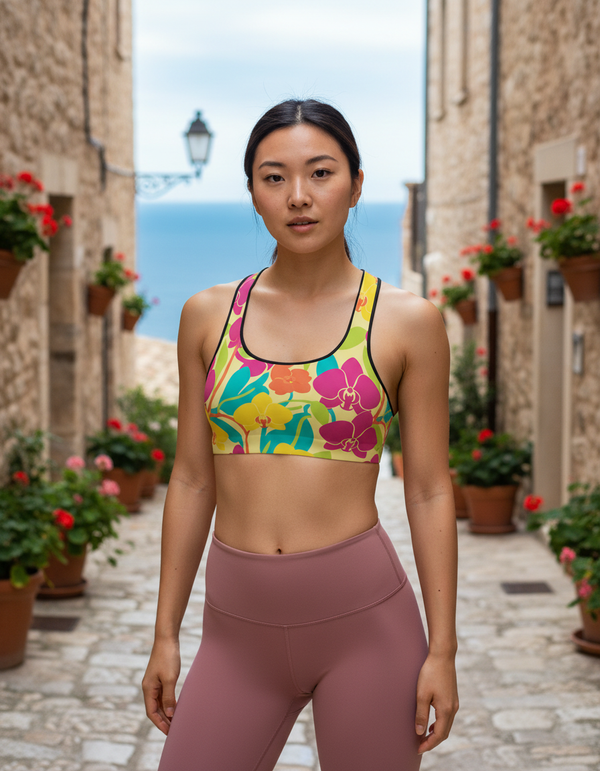 Floral Dream Petal Sports Bra
