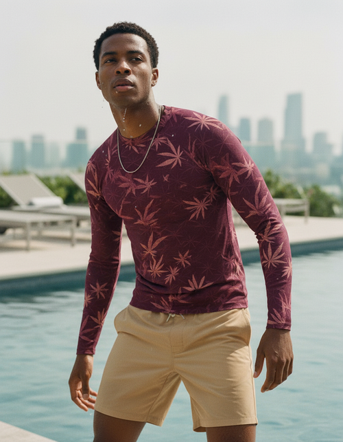 Men's Electric Fuchsia Mizu men's rashguards