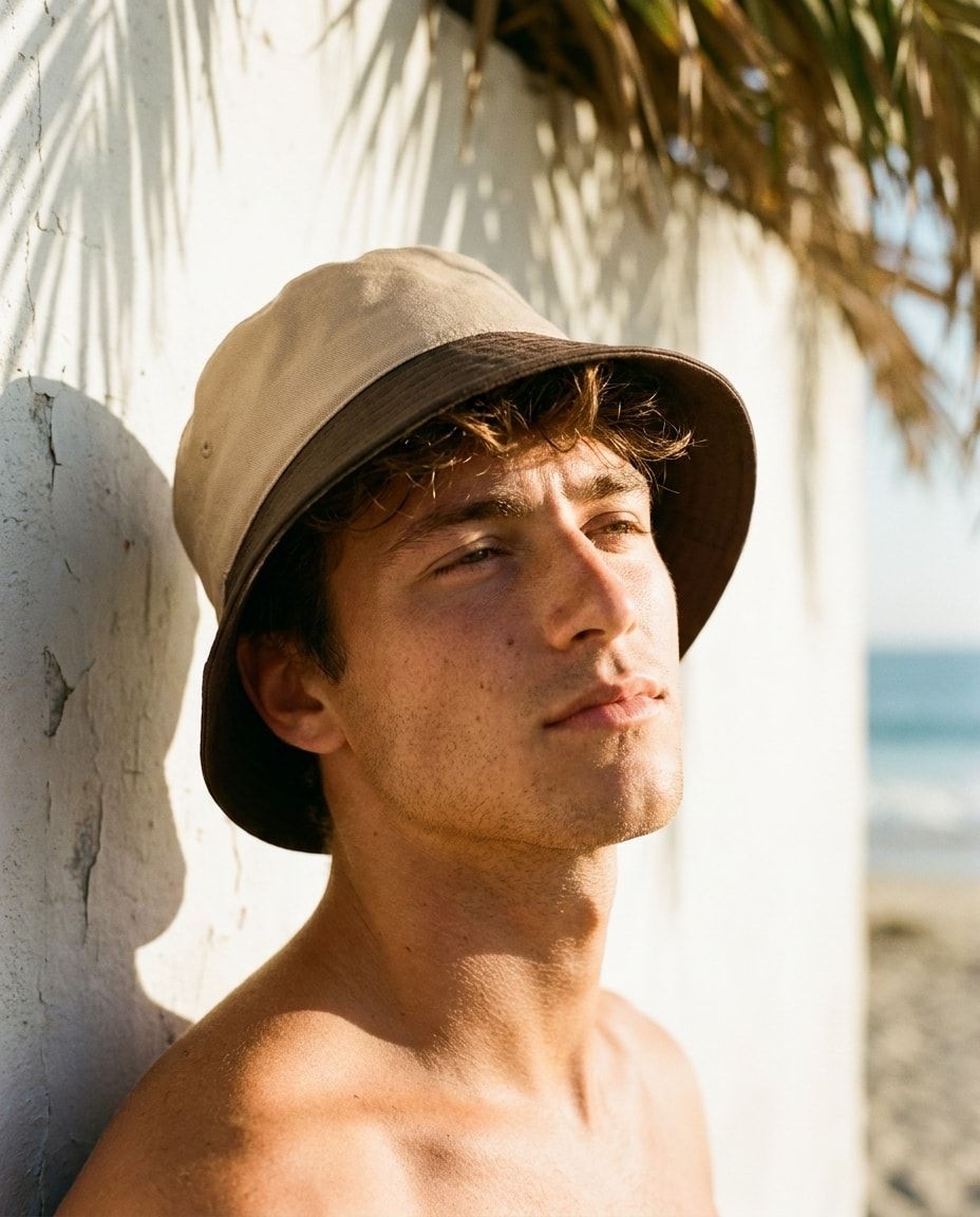 Coffee Bean Teal & Mint bucket hats