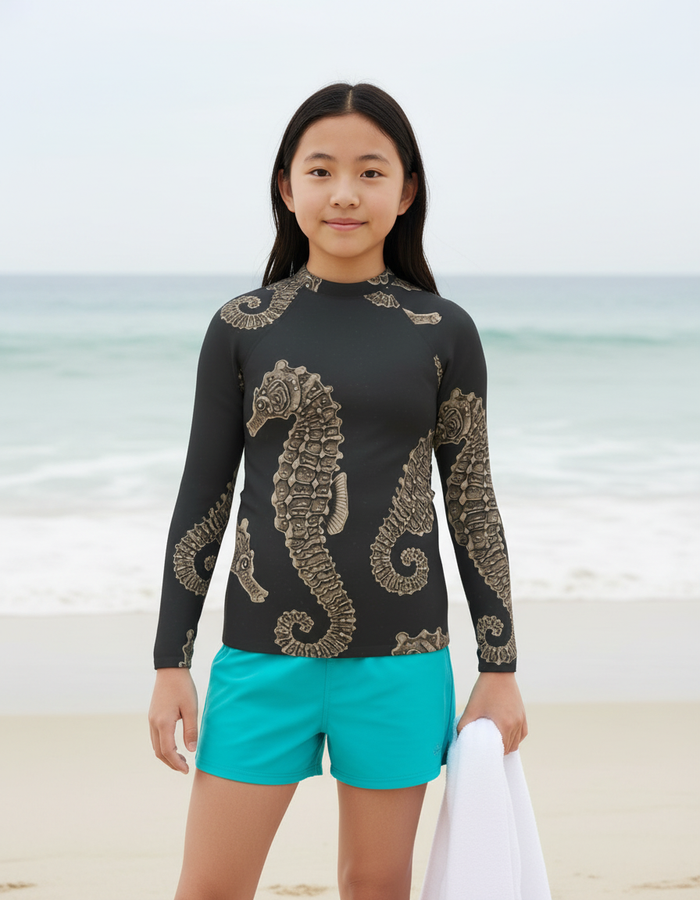 Rashguard — Youth White Onyx Abyss