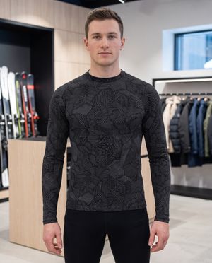 Ink Crosshatch Base Layer Top men's base layer tops