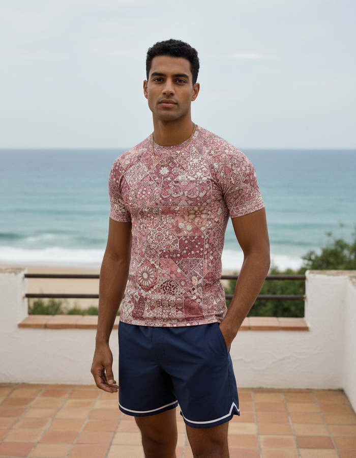 Rashguard — Men's Tea Rose Riad