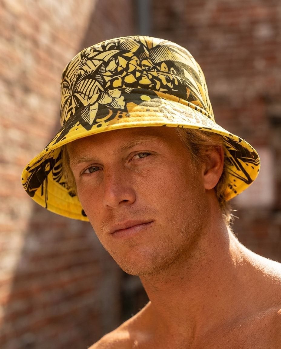 Lemon Yellow Lani Kai bucket hats — view 1 of 2