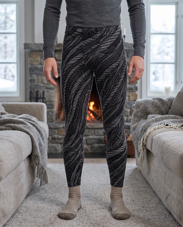 Men's Cable Base Layer Bottoms