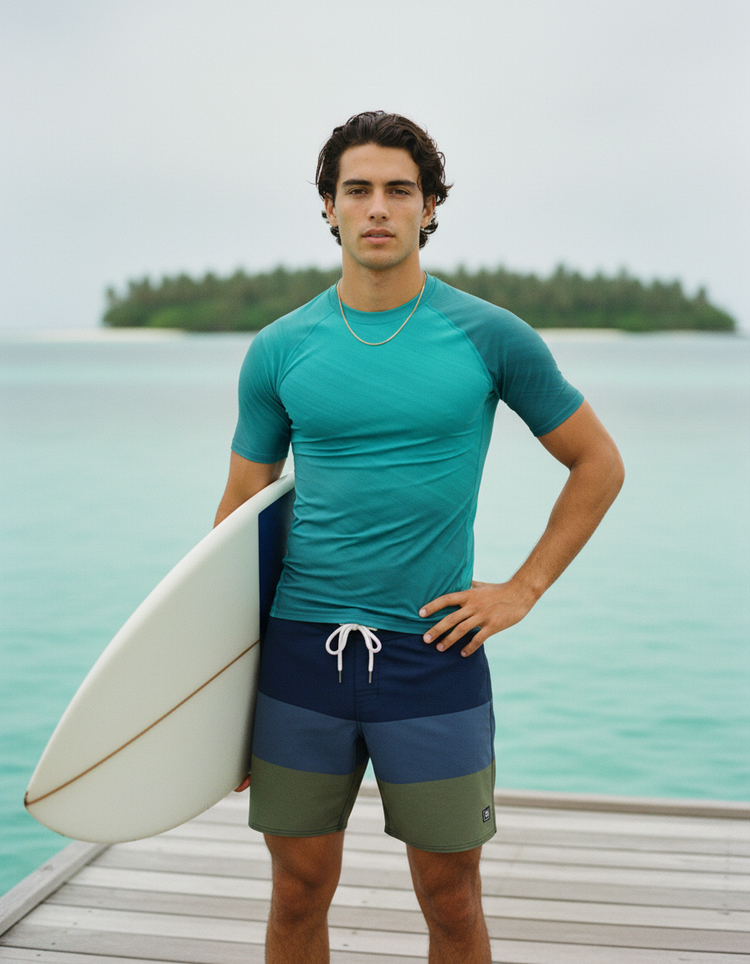 Men's Rainbow Rash Guard
