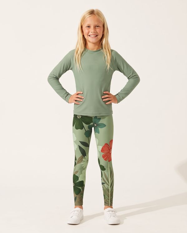 Floral Collection girls youth leggings